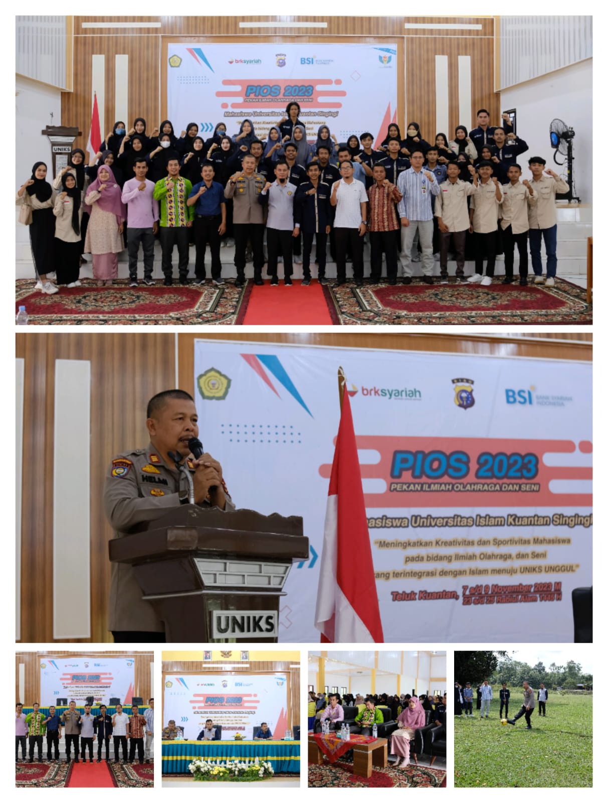 Kapolres Kuansing Diwakili Kasat Binmas Hadiri Pembukaan PIOS 2023 UNIKS ke IV